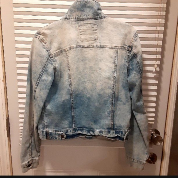 Mudd women's denim jeans destress jacket . Size large - Picture 10 of 12